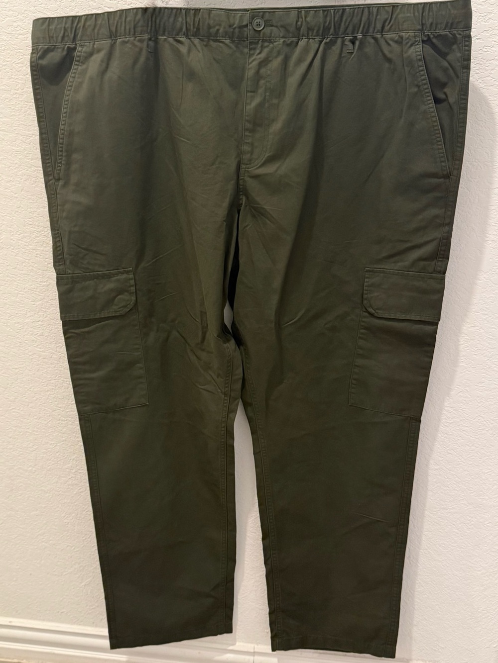 Men's Olive Utility Cargo Chinos